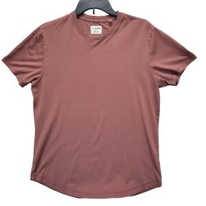 Cuts‎ Curve-Hem T-Shirt Men's Size M Short Sleeve Casual Top Maroon